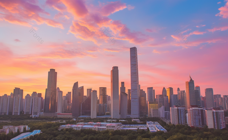 高清的图片中央商务区风光城市建筑风景,高清,摄影图,摄影图片,图片大全,摄影图免费下载